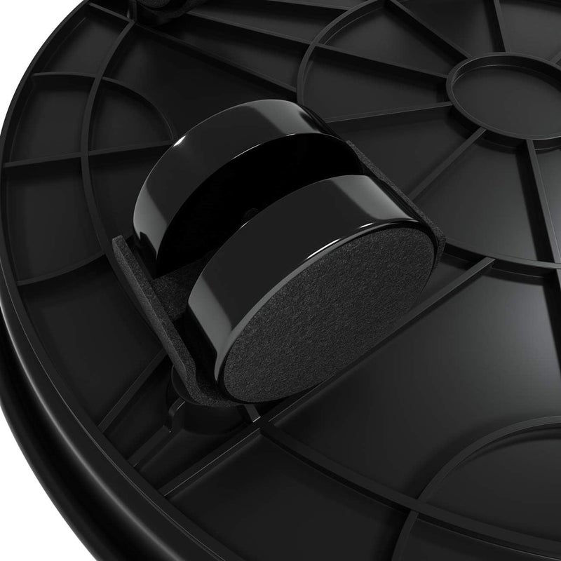 HGLCM 2Pcs Plant Caddy,Planter Pot Mover, Plant Pot Pallet Dolly Caster with Universal Wheels, Round Movable Planter Dolly Trolley Tray Pallet Outdoor Indoor Tree Flower Stand Planter (11.8 inch+2pcs+black) - Image 5